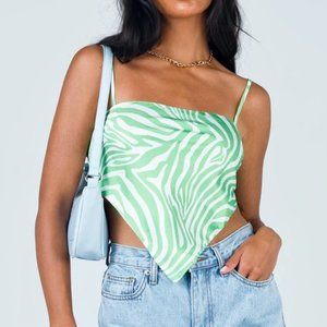 Princess Polly Miss Lexy Top Green
